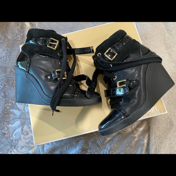 Michael Kors Shoes - Women’s MK wedge sneakers